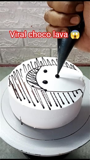 Choco lava cake cooffe 😱“30 Seconds Cake Decoration 😍 | Easy Cake Design #shorts