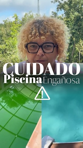 Mariajose Sanchez | Experta en tratamientos de piscinas on Instagram: "Una piscina verde puede estar más limpia que una #piscina más transparente y aquí te explico el por qué. Espero te haya servido y ten cuidado con las piscinas a las que vas 😊 #agua #verano #hogar"