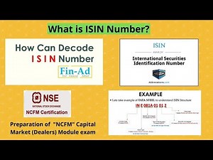 What is ISIN Number, How Can Decode ISIN Number, ISIN Number kiya hai, For NSE-NCFM Exam Preparation