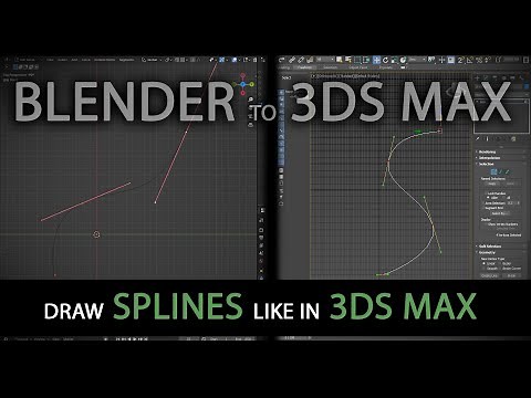 Blender - Draw Splines like in 3Ds Max