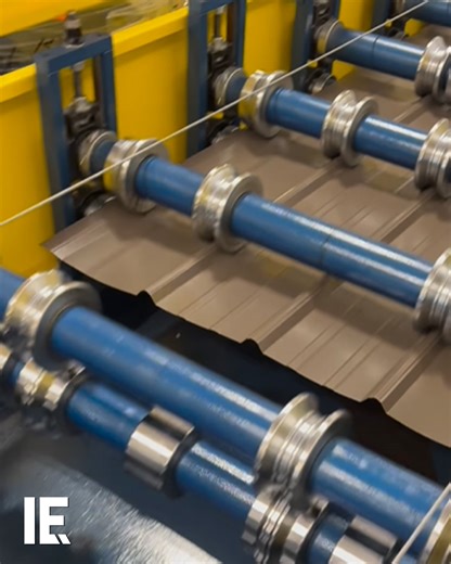 66K views · 703 reactions | Roof panels need to be exactly the same, time after time after time. This rollforming belt ensures every panel gets the same indentations. That ensures uniformity - and safety - when they're used in construction. | Interesting Engineering | Facebook