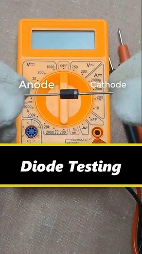 How to test or check diode with a digital multimeter #shorts #diode