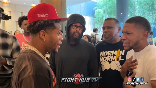 127K views · 1.3K reactions | Devin Haney & Team CONFRONT Brian Norman Jr in heated altercation! | Fight Hub TV | Facebook