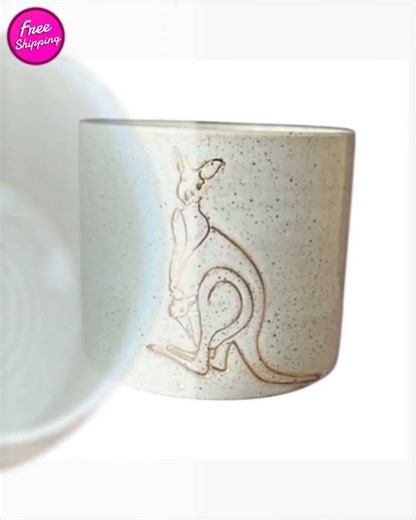Mug Cup Kangaroo Pottery Ceramic Aussie Made
