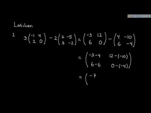 Contoh Soal Operasi Pada Matriks (1)