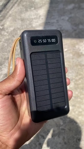 Carregador portátil solar 😳🔋 #carregadorportátil #carregadorsemfio