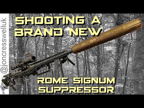 Shooting a ROME Signum suppressor Victrix Tormentum sniper rifle
