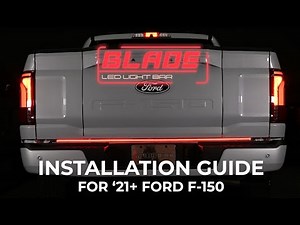 How to install the Putco Blade LED Tailgate Light Bar on 2021 to 2026 Ford F150