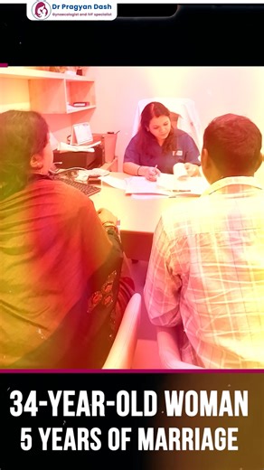 Dr. Pragyan Dash on Instagram: "5 Years of Trying — Conceived on First IVF Attempt After 5 years of trying, a 34-year-old woman faced infertility due to a blocked fallopian tube. Her IVF journey began with ovarian evaluation, stimulation, and monitoring, while her partner completed a semen analysis. Eggs were retrieved, fertilized through ICSI, and the healthiest embryo was transferred. After the longest wait of her life, the Beta-hCG test came back positive. From struggle to hope, she conceived