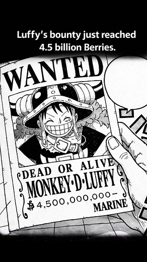 Luffy’s New Bounty Just Dropped #onepiece #luffy #shorts