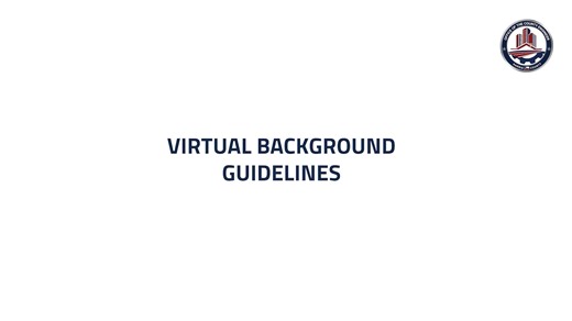 Branding Guidlines Virtual Backfround