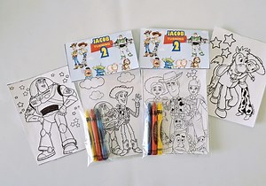 Toy Story Party Favors, Party Favors Mini Coloring Sheets & Crayons, Two Infinity and Beyond Party Favor, Custom Toy Story Party Favor Bag - Etsy