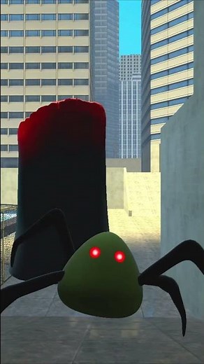 🏙️🕷️💨 POU SPIDER RUN AWAY FROM HORROR SPRUNKI IN GMOD CITY 😨