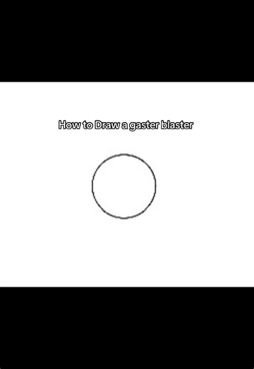 Tutorial how to Draw a gaster blaster 😜 #undertale #au #gasterblaster #monster #undertaleau