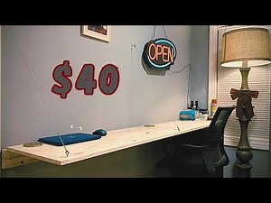 How to build a free floating wall folding table