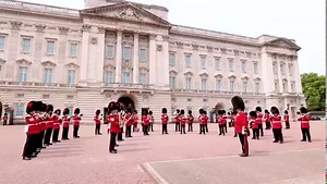 Well done and good luck to the Lionesses! The Queen’s Guard today played a medley of football music to celebrate the amazing achievement by England’s Lionesses in getting to the Women’s Euros Final tomorrow. On the Buckingham Palace forecourt the Band of the Coldstream Guards played ‘Sweet Caroline’, the ‘Match of the Day’ theme tune and the ‘Grandstand’ theme tune whilst the Band of the Grenadier Guards played ‘Three Lions’ and ‘Don’t Stop me Now’ from the other end of the forecourt. The Bands 