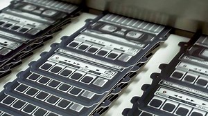 This is a quick video to see the finishing of matte die cut stickers, as they go from on a roll through lamination, laser cutting and being stacked up to be shipped out. | StickerGiant