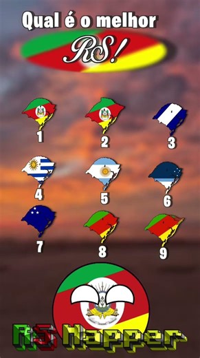 Qual é o melhor Rio grande do Sul? #mapper #mapping #shorts