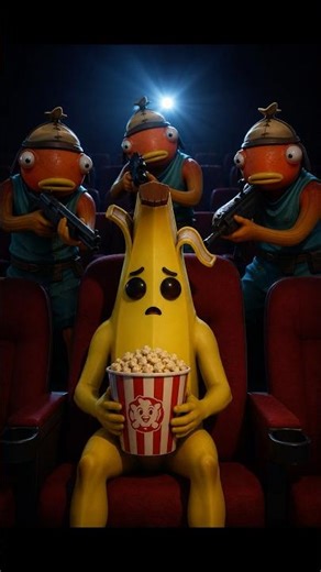 Trouble Ahead at Fortnite's Cinema 📽️🍌🐠