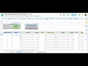 DV360 Custom Bidding Script Builder Quick Demo