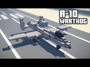 Minecraft A-10 Warthog Thunderbolt II Brrrt Tutorial