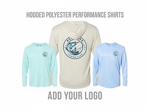 Company Shirts, Custom Hooded Performance Shirts, Logo Shirts, Fishing Team Shirts, Charter Business Shirts, Polyester Work Shirts With Logo - Etsy