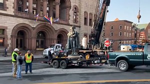 First on 13: Schuyler statue removed from Albany City Hall