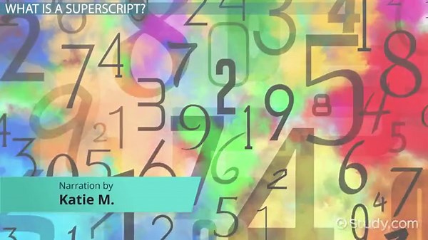 Superscript & Subscript in Math | Definition & Examples