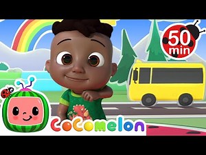 Adventure Wheels On the Bus! | CoComelon Dance Party | Kids Cartoons & Nursery Rhymes | Moonbug Kids