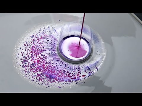 EASY | Fluid Art | OPEN CUP POUR | Masking Tape Technique