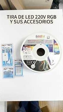 Tutorial de instalación paso a paso TIRA DE LED A220V505060DRGB Y SUS ACCESORIOS