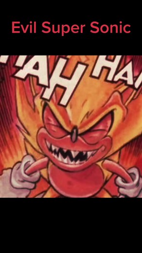 Evil Super Sonic - Fleetway Comics Unleash Sonic's Dark Side