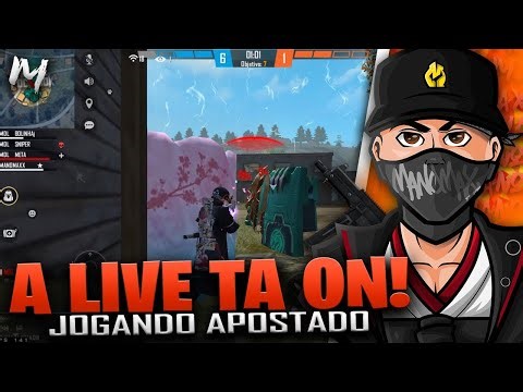 LIVE ON 🔴JOGANDO APOSTADO!🟣FREE FIRE AO VIVO!🟣FX MANOMAX 🟣 #manomax