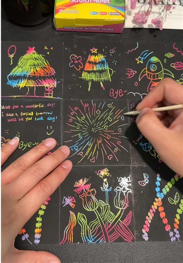 Creative Winter Fun with Scratch Art Paper for Kids