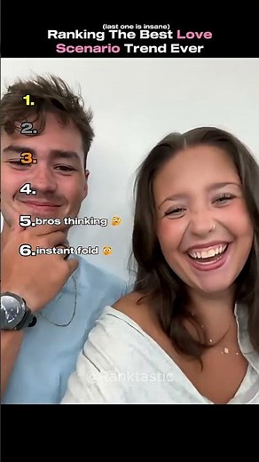 Ranking The Best Love Scenario Trend Ever #shorts #tiktok #usa