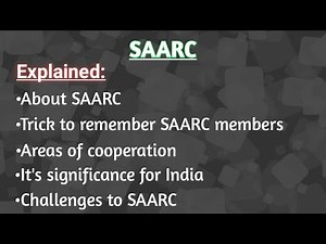 South Asian Association for Regional Cooperation | SAARC | Notes on SAARC