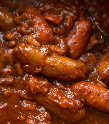 Sausage and Bean Casserole (Rich & Smoky!) | Don't Go Bacon My Heart