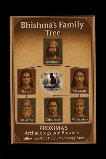 Mahabharata Family Tree Explained: Father, Mothers & The 3 Brothers 🕉️🔥 #Shorts #mahabharat #shiv