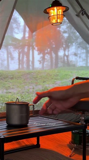 Relaxing Camping in the Rain - Soothing Rain Sounds for Sleep #campinginheavyrain #shorts