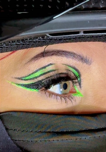 Kawasaki Green Biker Girl Helmet Makeup Tutorial