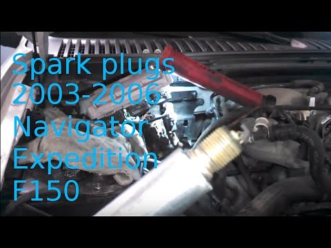 Spark plug replacement 2004 Lincoln Navigator 5.4L Expedition How to change plugs