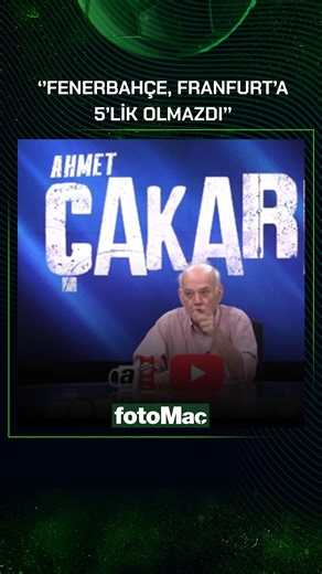 Fotomaç on Instagram: "❓ Fenerbahçe, Galatasaray'ın Şampiyonlar Ligi'ndeki fikstüründe kaç puan alırdı? Ahmet Çakar: ✅Ajax'ı yenerlerdi ✅Bodo/Glimt'i yenebilirlerdi ➡️ Liverpool'u yenemeyebilirdi ama 🤔Frankfurt'a 5'lik olmazdı Fenerbahçe 📺 Çakar 13. bölüm, şimdi A Spor YouTube'da #fenerbahce #galatasaraysk"
