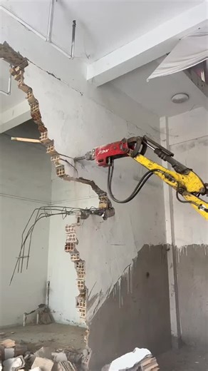 Viral Video | Everything, Everywhere, Every Day on Instagram: "Surgical Demolition: The Rise of the Robots! 🤖💥 ​Step aside, sledgehammers! Modern interior demolition relies on compact power and remote precision. Watch this robotic demolition machine dismantle a brick wall with ease. ​The Future of Demolition ​This video showcases a Remote-Controlled Demolition Robot in its element: ​Compact Power: Unlike massive excavators, this machine is designed to fit through standard doorways and climb st