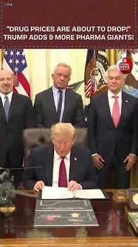 Trump Expands Drug Price Plan: 9 New Pharma Companies Join Affordability Push