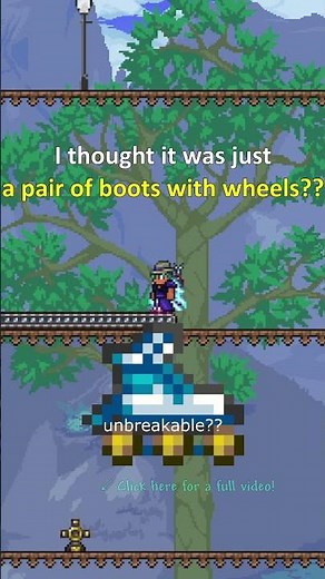 Terraria 1.4.5 added a mount that is UNSTOPPABLE ─ Roller Skates = invincible?? #terraria