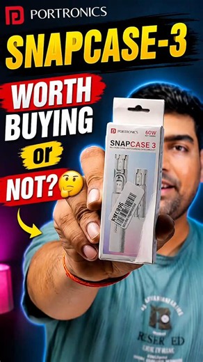 STOP Carrying Multiple Cables! 😱 Portronics Snapcase 3 Review: 60W Fast Charging Kit #techbagh