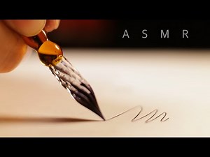 ASMR Handwriting with glass pen for Study, Relaxation, Sleep│No Talking