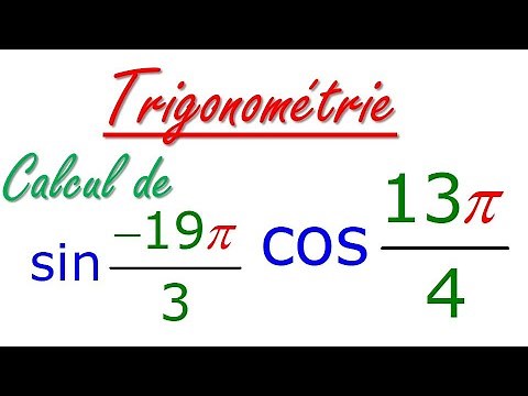Calculer sin et cos et tan des abscisses curvilignes