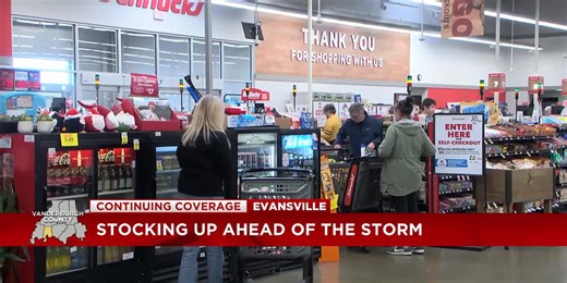 Shoppers stocking up on groceries and supplies ahead of Friday winter storm
