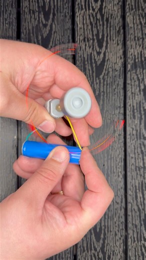 2 Motors = Electricity LED Lights Up!